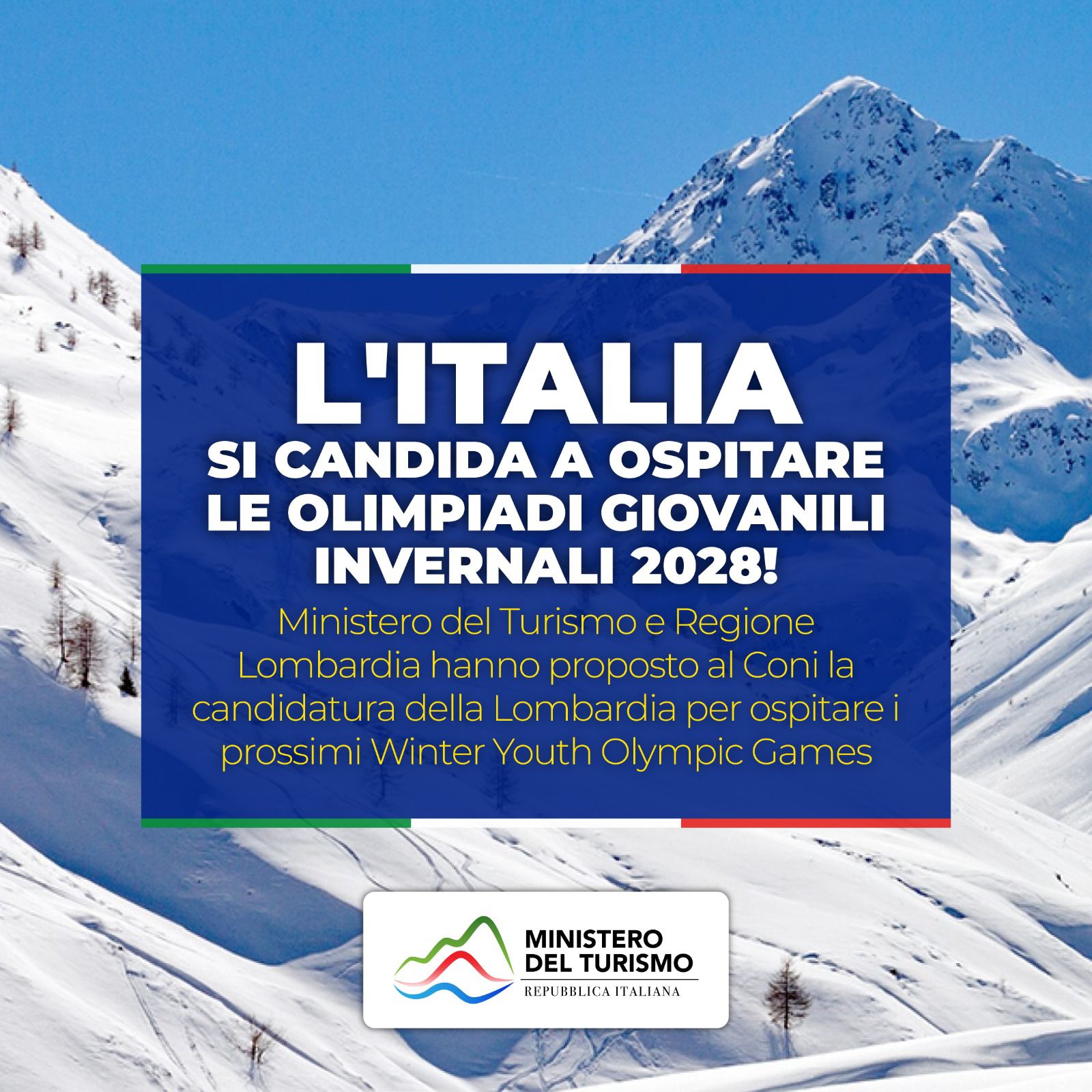 Turismo: Garavaglia, Lombardia candidata per olimpiadi giovanili invernali 2028