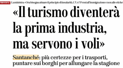 Intervista del Ministro Santanchè a L’Unione Sarda