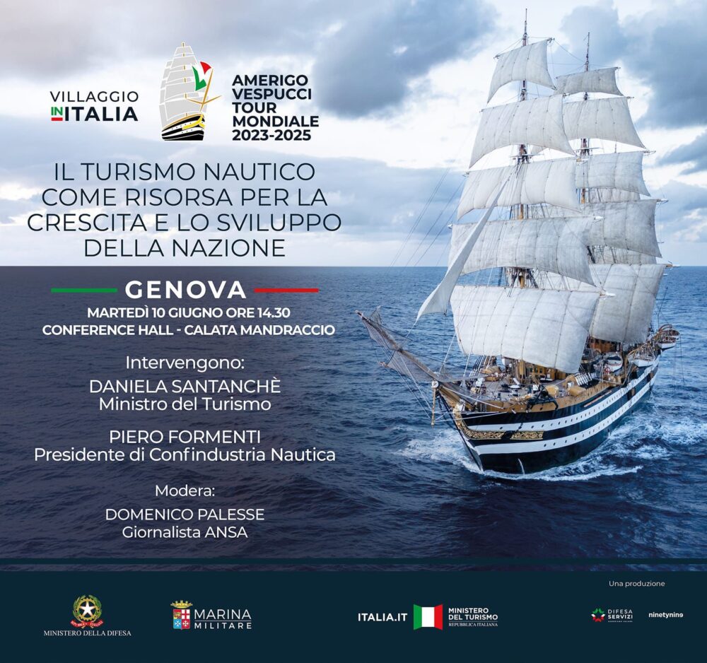 Il Ministro Santanchè interverrà al Villaggio Italia per l’arrivo del Vespucci a Genova